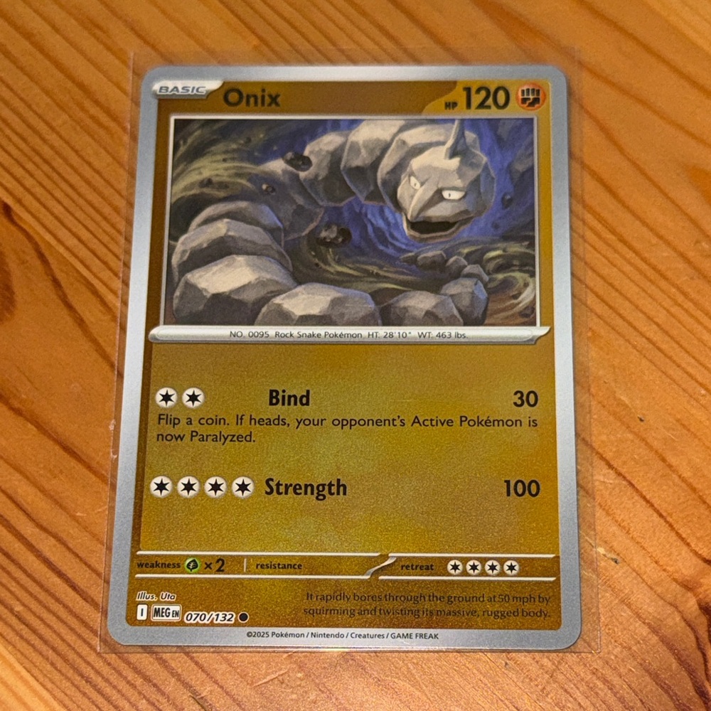 Pokemon Card - Onix (HOLO)